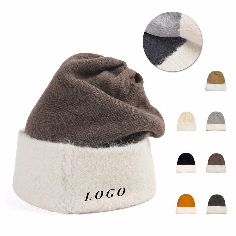 Fluffy Knitted Beanie Hat