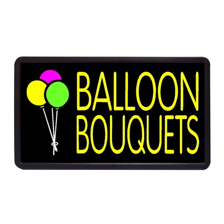 Balloon Bouquets 13" x 24" Simulated Neon Sign 1
