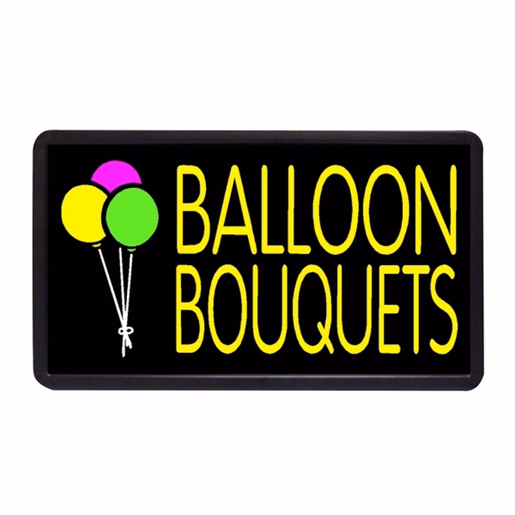 Balloon Bouquets 13" x 24" Simulated Neon Sign