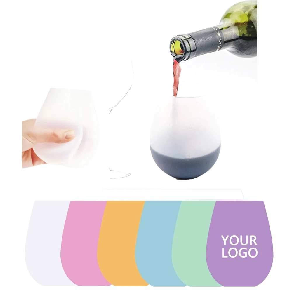 Out door Unbreakable Silicone Wine Cups 12 OZ 1