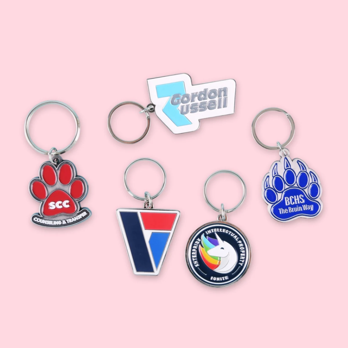 1.75" x 1.75" Diestruck Soft Enamel Keychain 1