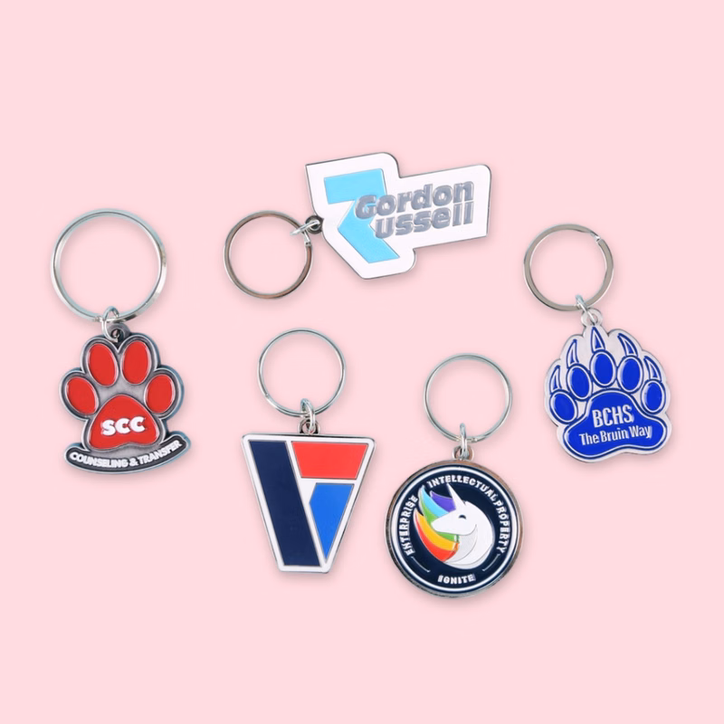 1.75" x 1.75" Diestruck Soft Enamel Keychain