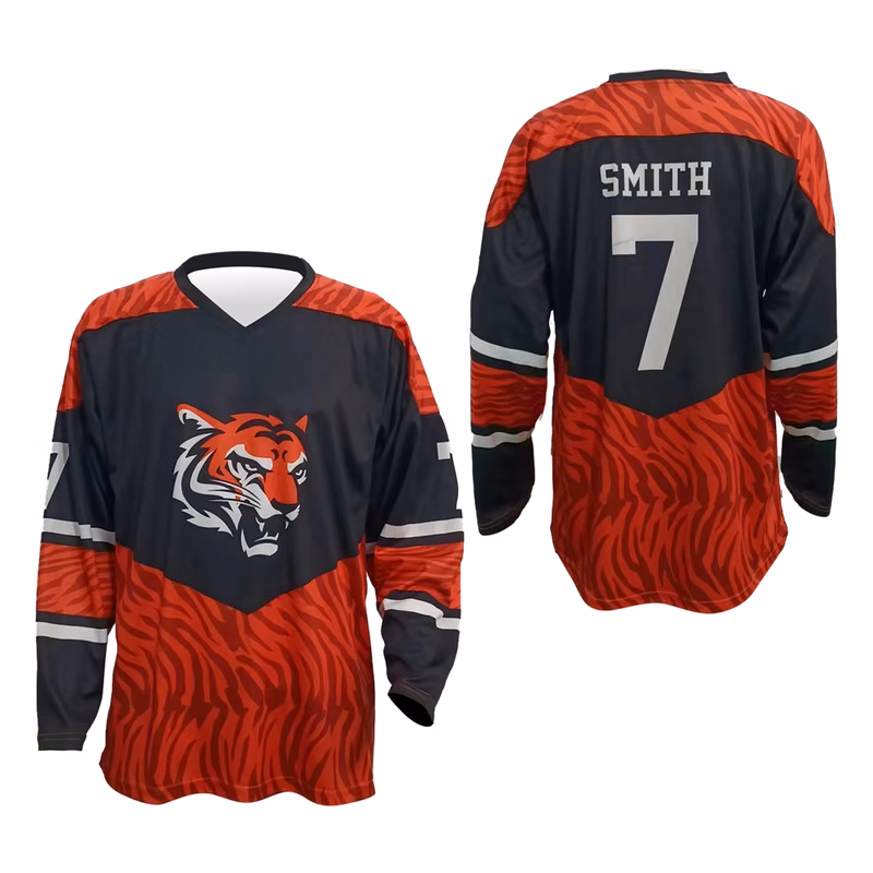 Men's Hockey V-Neck Butterfly Mesh Jersey