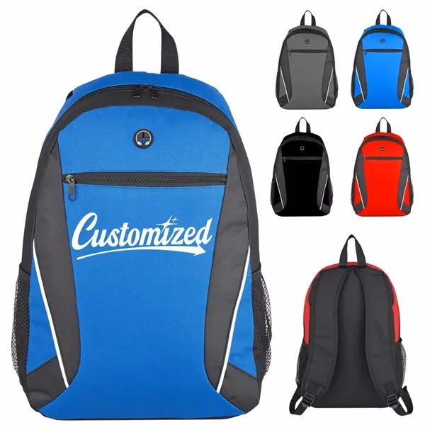 Custom Padded Laptop Backpack with Headphone Jack — Educational Tech Commuter Gear