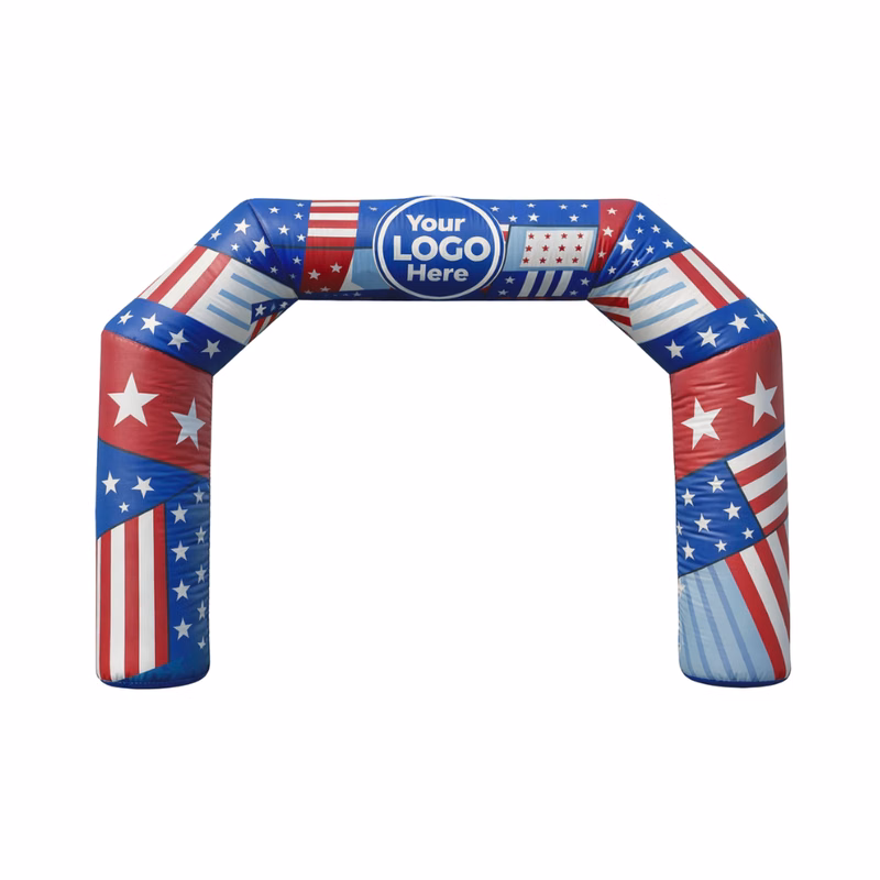 10' Cold Air Arch Hexagonal Digital Logo