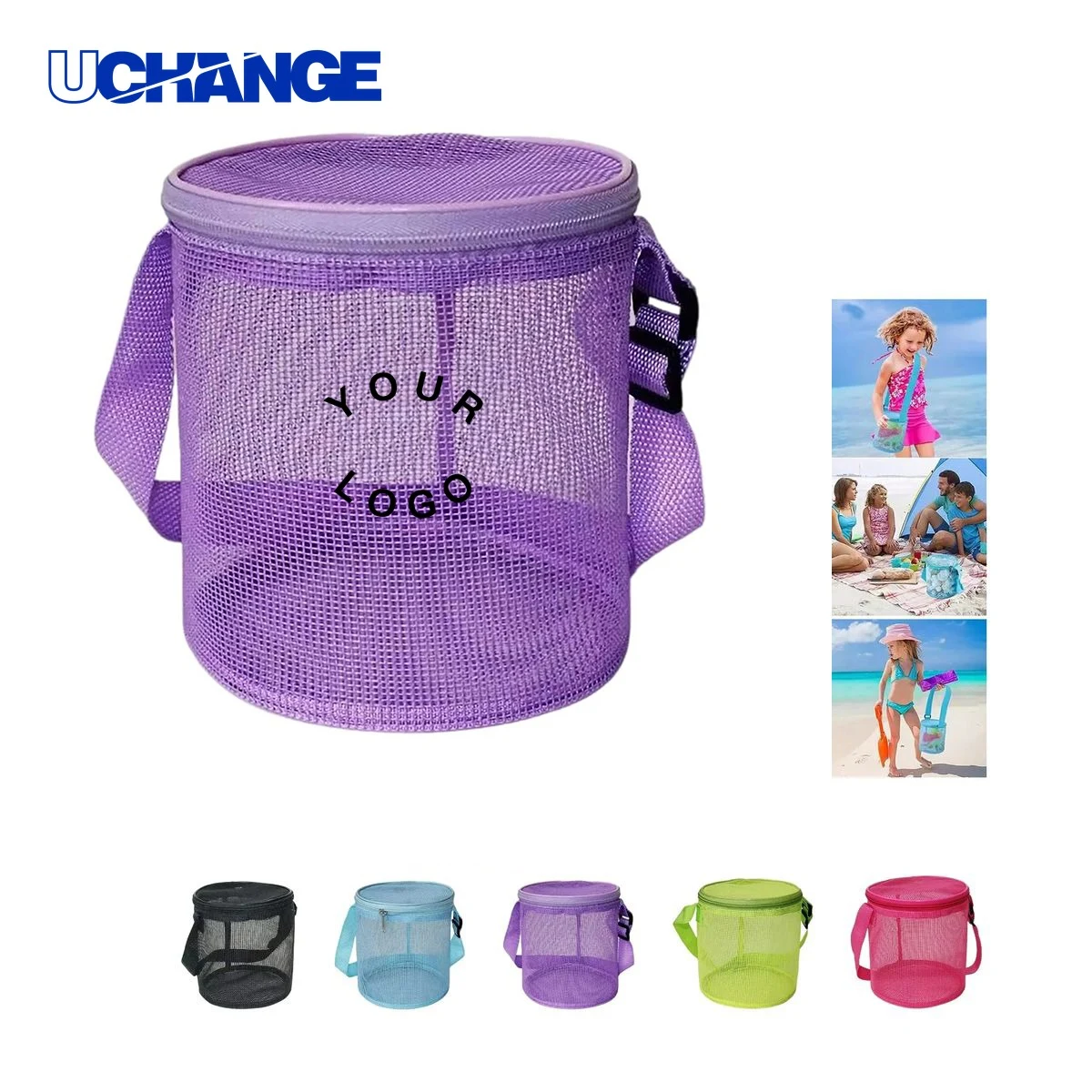Nylon Mesh Bag Carrier for Beach Gear Storage 1