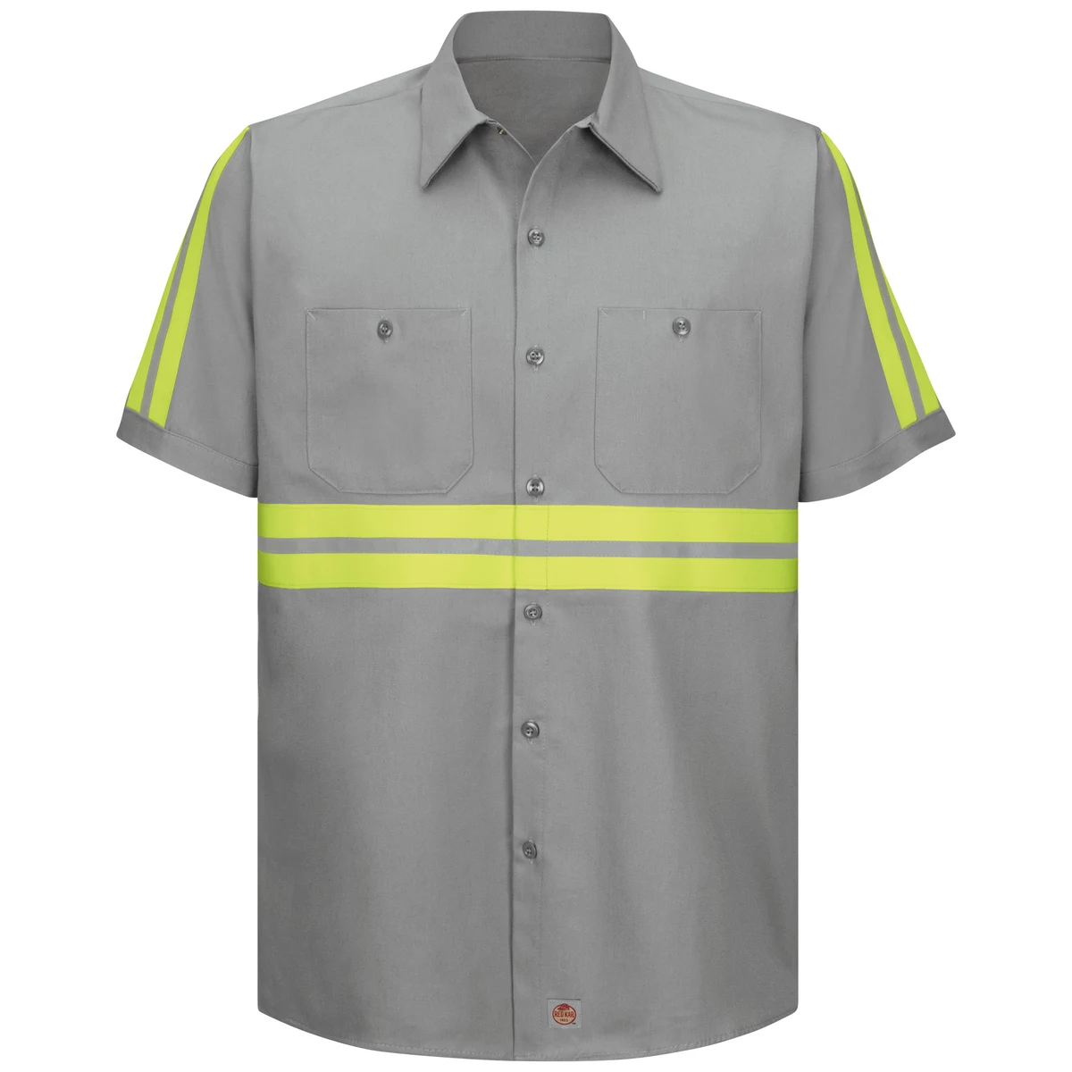 Red Kap® Short Sleeve Enhanced Visibility Cotton Work Shirt 1
