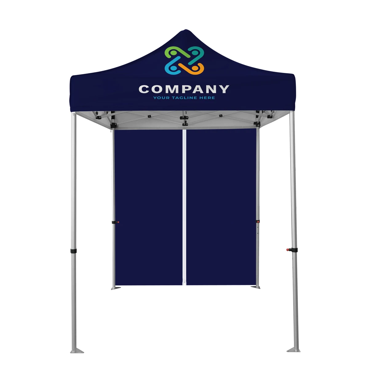 6.5ft Full Tent Wall Only w/Zipper - 2 Side Imprint 1