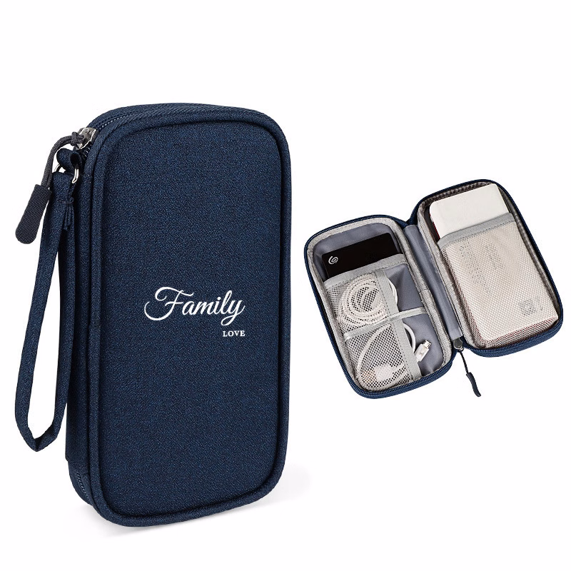 Custom Logo Tech Accessory Organizer Pouch