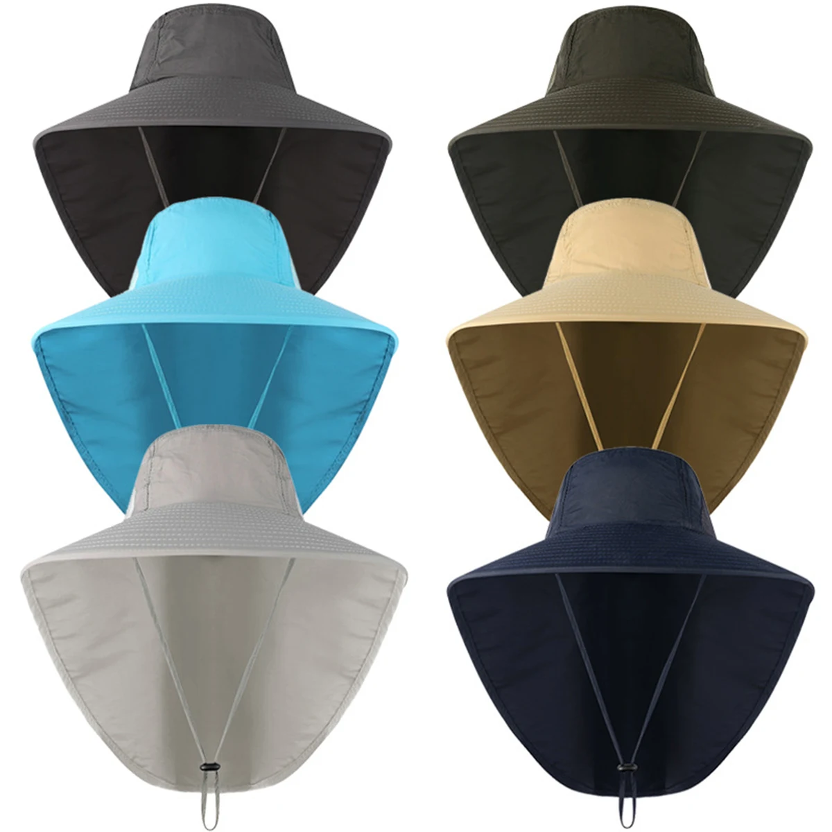 Summer Hat With Neck Flap Protection 1