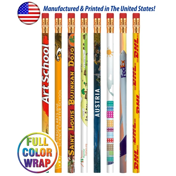 Full Color Wrap Pencil High Quality 1