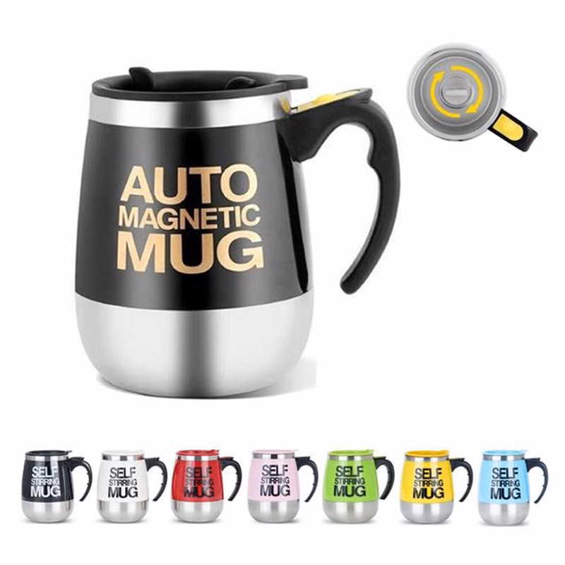 Magnetic Stainless Steel Self Stirring Mug