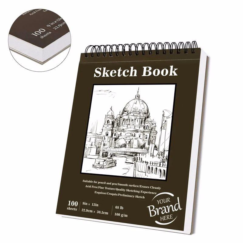 Spiral Sketch Book 9''X12''
