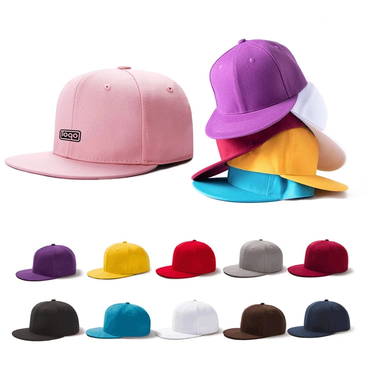 Hip Hop Style Flat Brim Baseball Cap 1