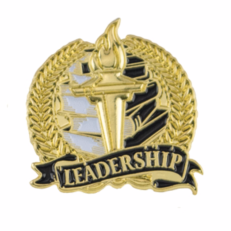 Academic Lapel Pin- Leadership (1-1/8")