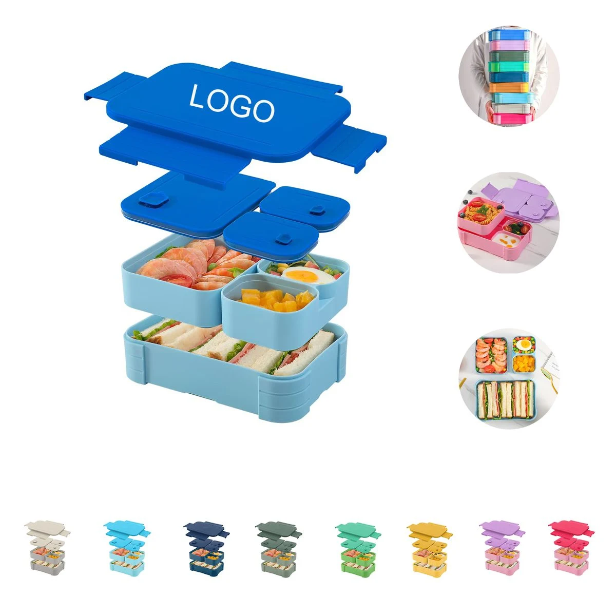3 Compartments Lunch Box 1
