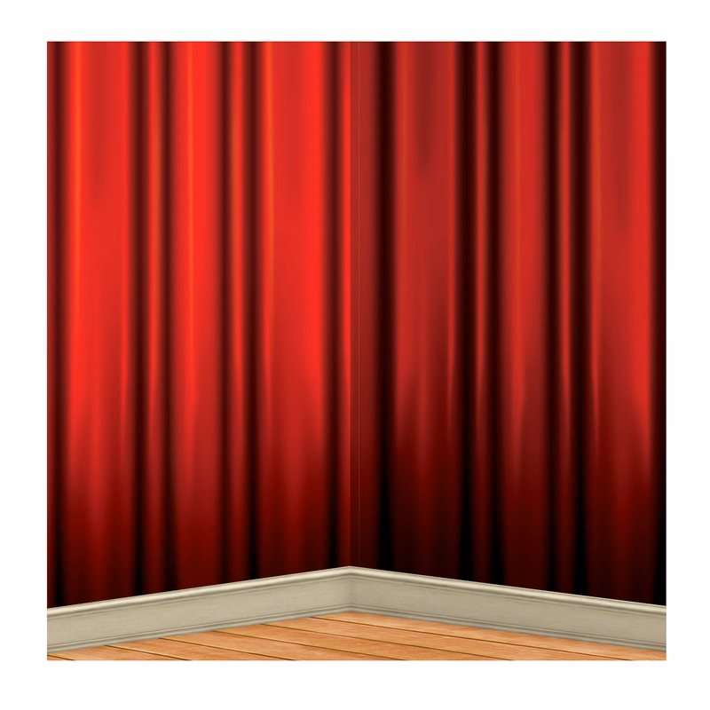 Red Curtain Backdrop