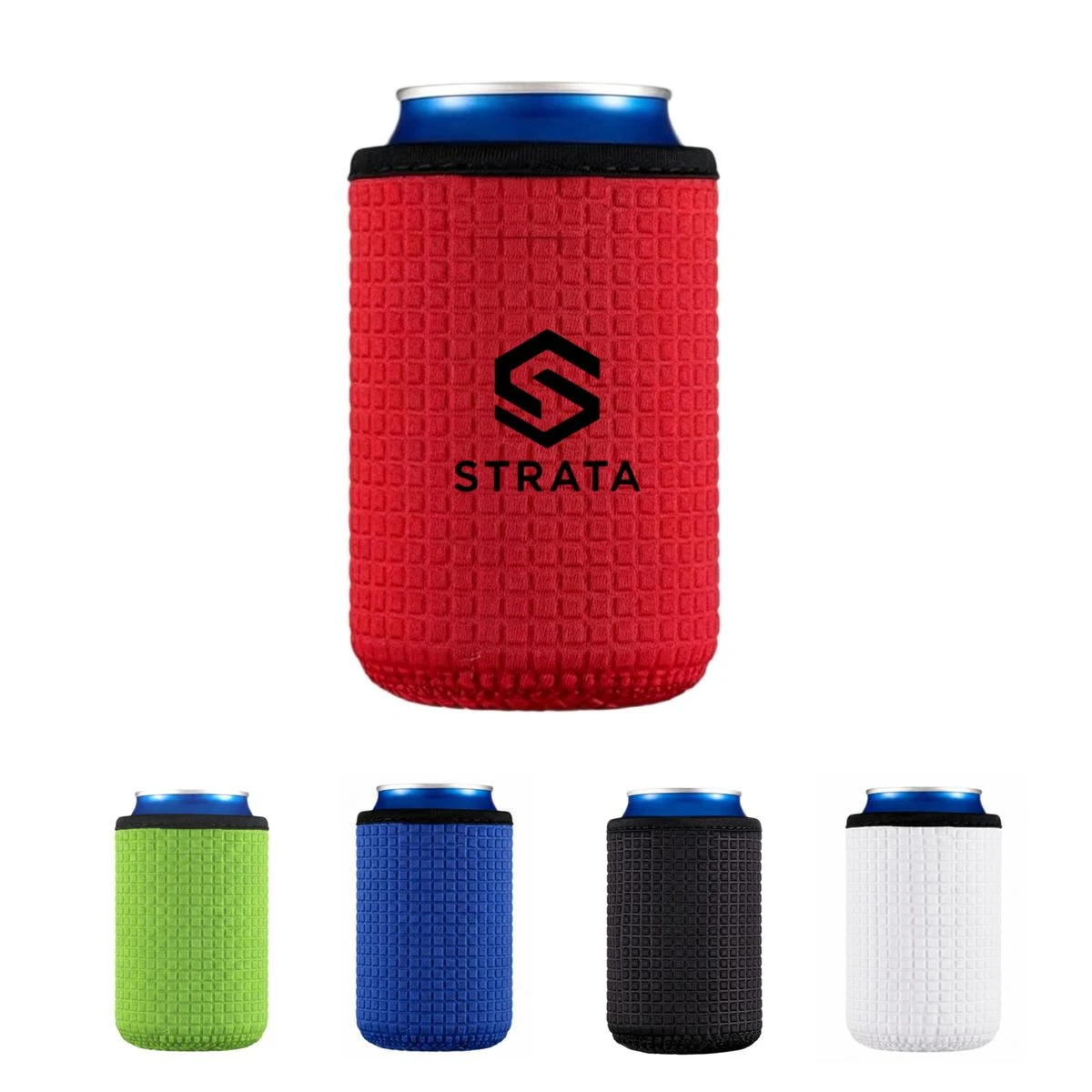 12oz Non-Slip Neoprene Can Cooler, custom koozie with logo imprint 1