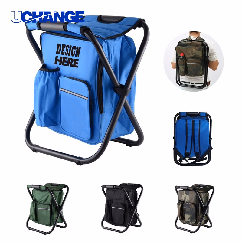 Backpack Camping Chair with Insulated Cooler