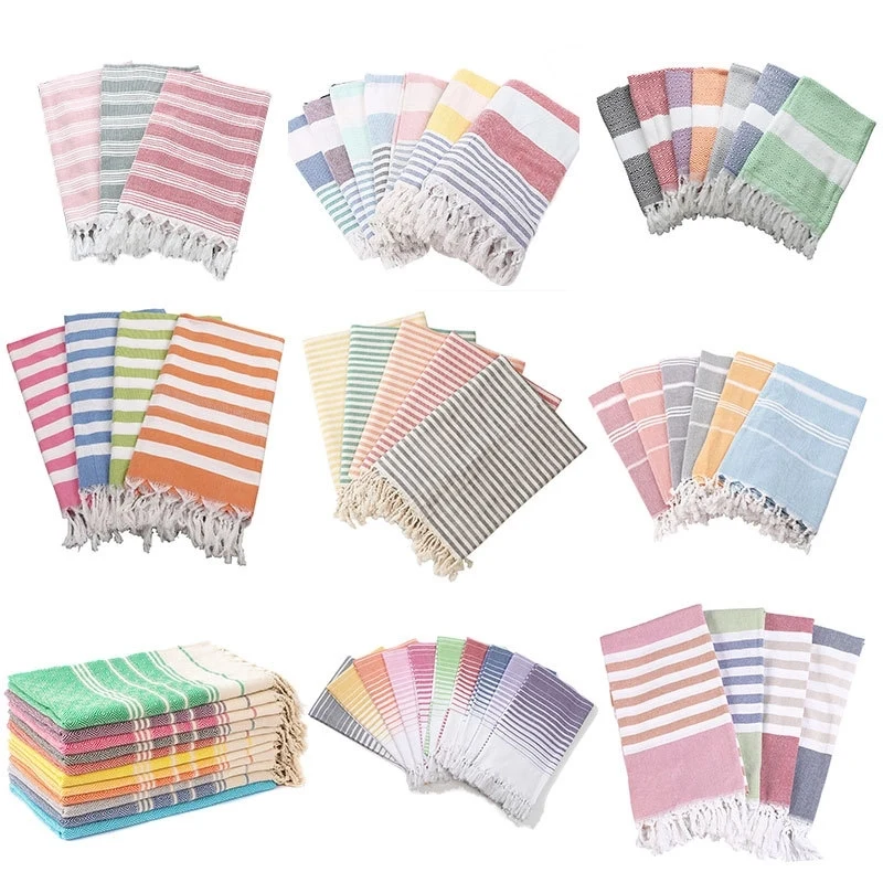 Turkish Beach Towel w/ fringes 1