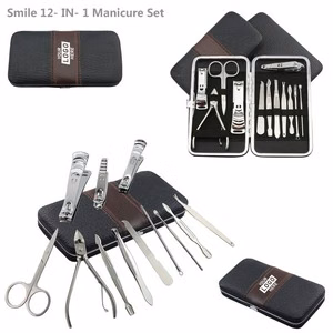 Elegant 12 In 1 Manicure Set Nail Clippers