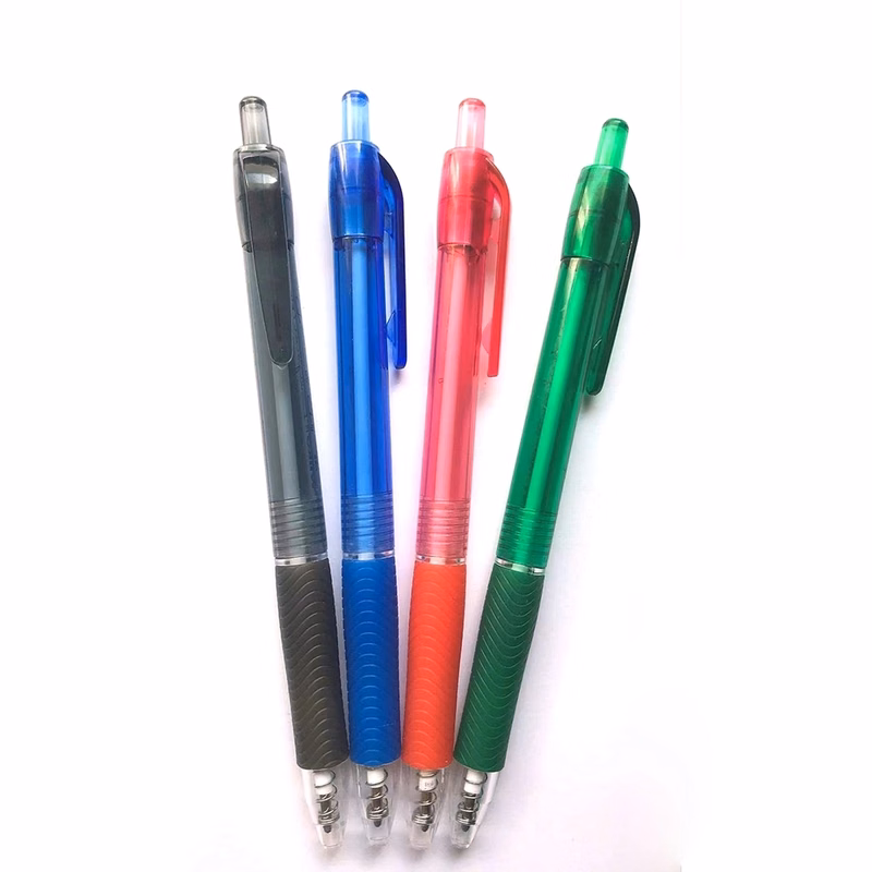 Plastic Pen With Rubber Grip