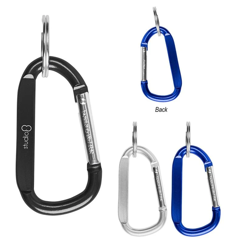 6mm Carabiner With Split Ring 1