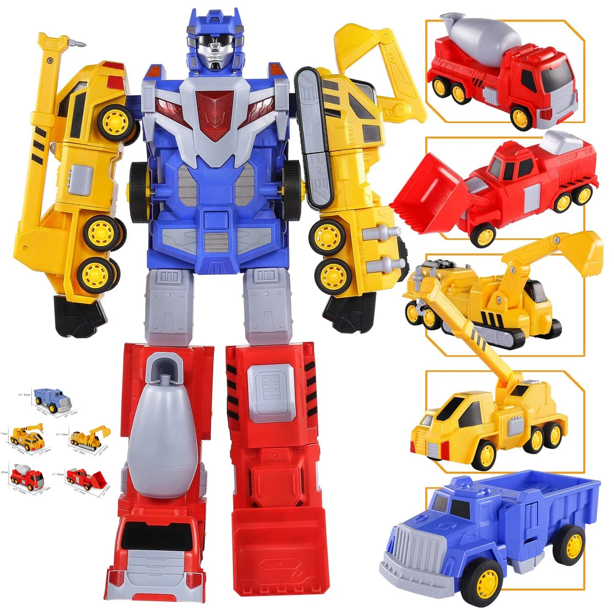 5-in-1 Construction Vehicles Robot 1