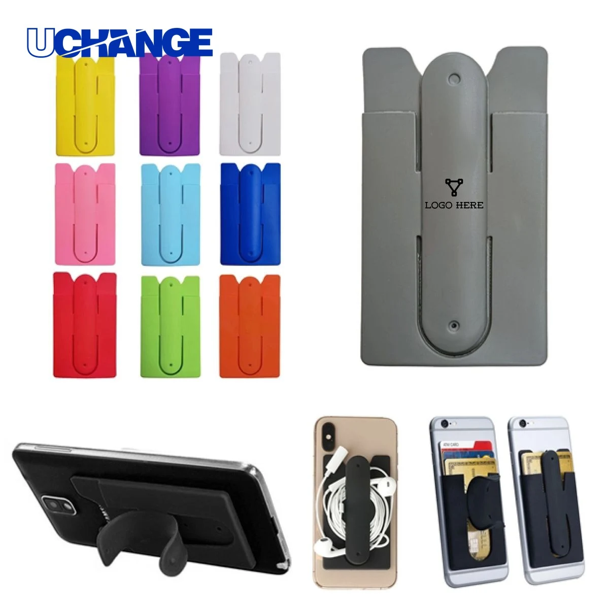 Silicone Card Holder Phone Stand 1
