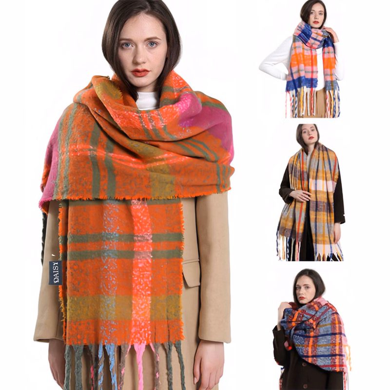 Bright Color Chunky Scarf