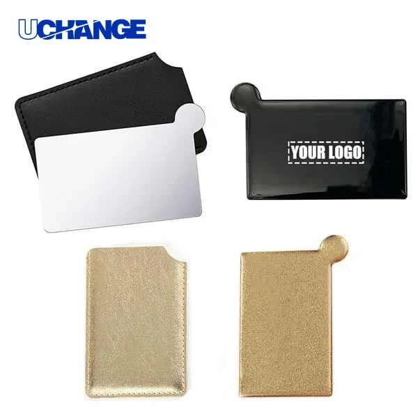 Compact Pocket Makeup Mirror PU Case 1