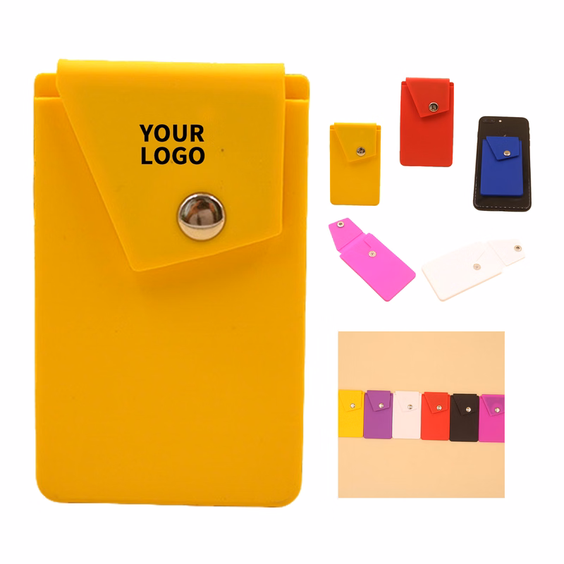 Snap Closure Stick On Card Pocket 3.63" Length X 2.17" Width