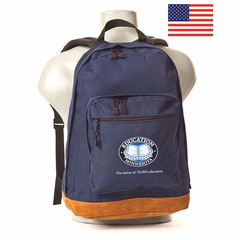 "Bomber" Suede Bottom Backpack