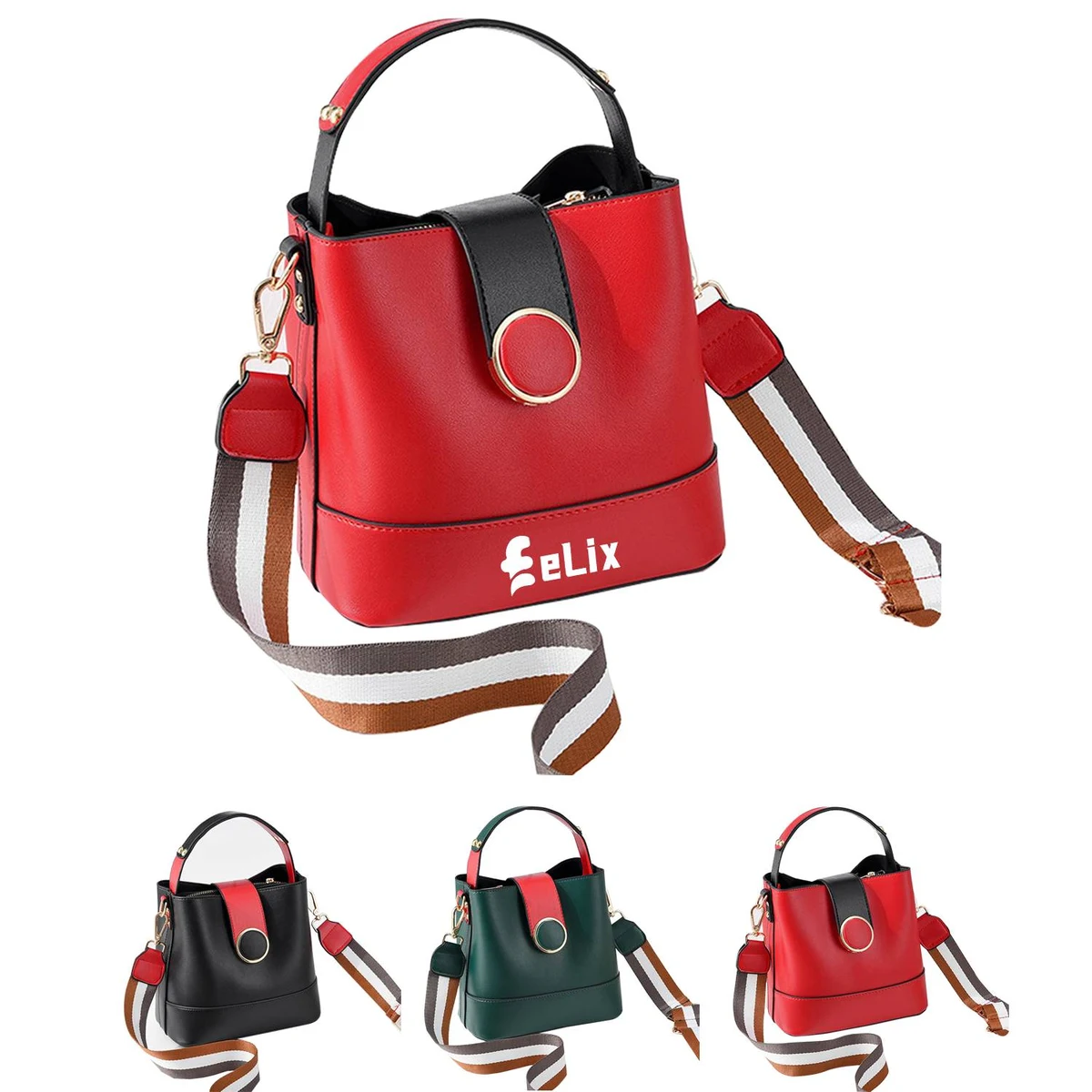 Color-Blocked Handbag 1