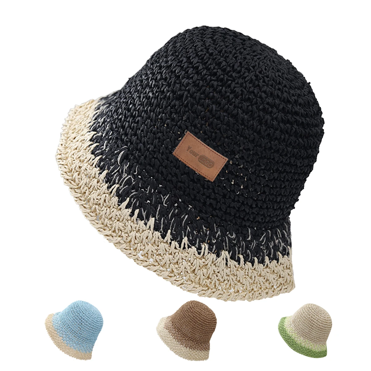 Jute Hand-woven sunscreen fisherman hat 1