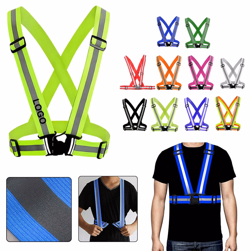 High Visibility Adjustable Straps Reflective Vest