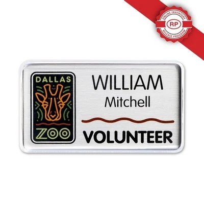Snap-It Lens Badge Personalized Aluminum (1.5"X2.75") 1