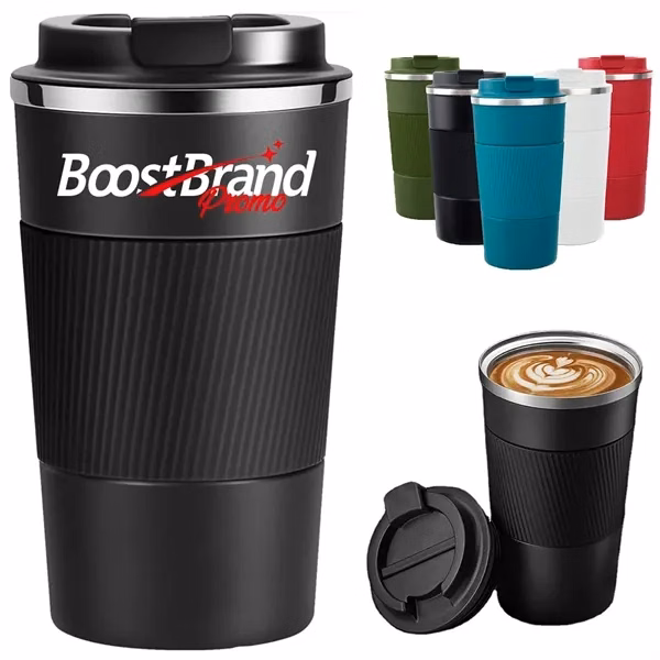 Custom 13 oz Eco-Friendly Travel Cup with Spill-Resistant Lid — On The Go Beverage Gift