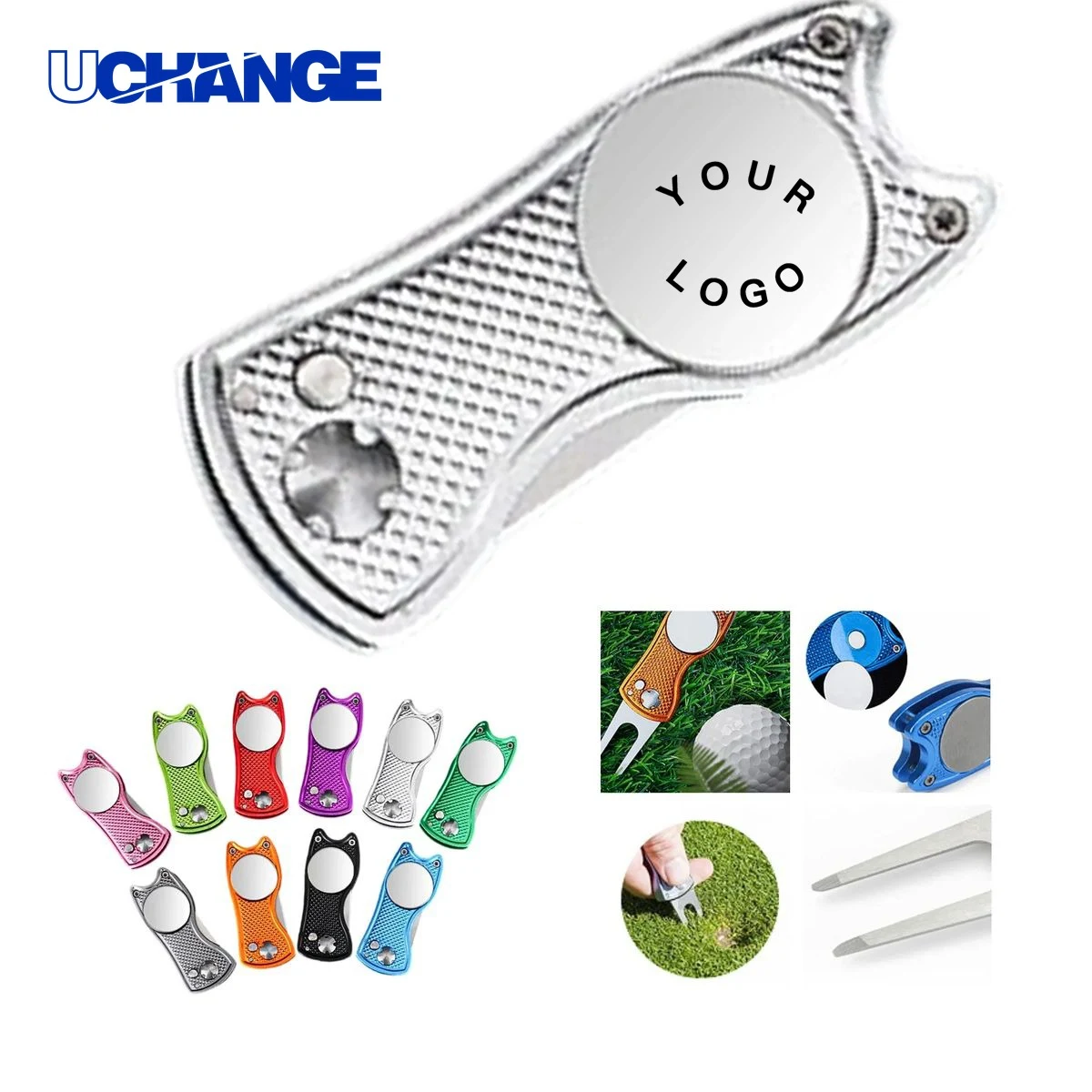 Divot Repair Tool with Laser Engraving 1