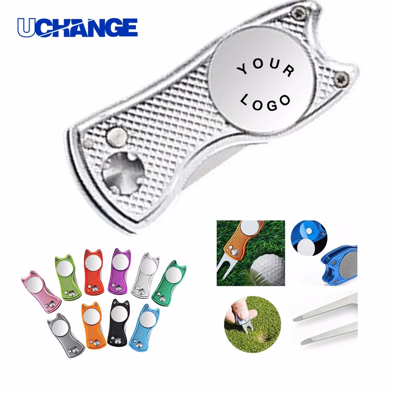 Divot Repair Tool with Laser Engraving