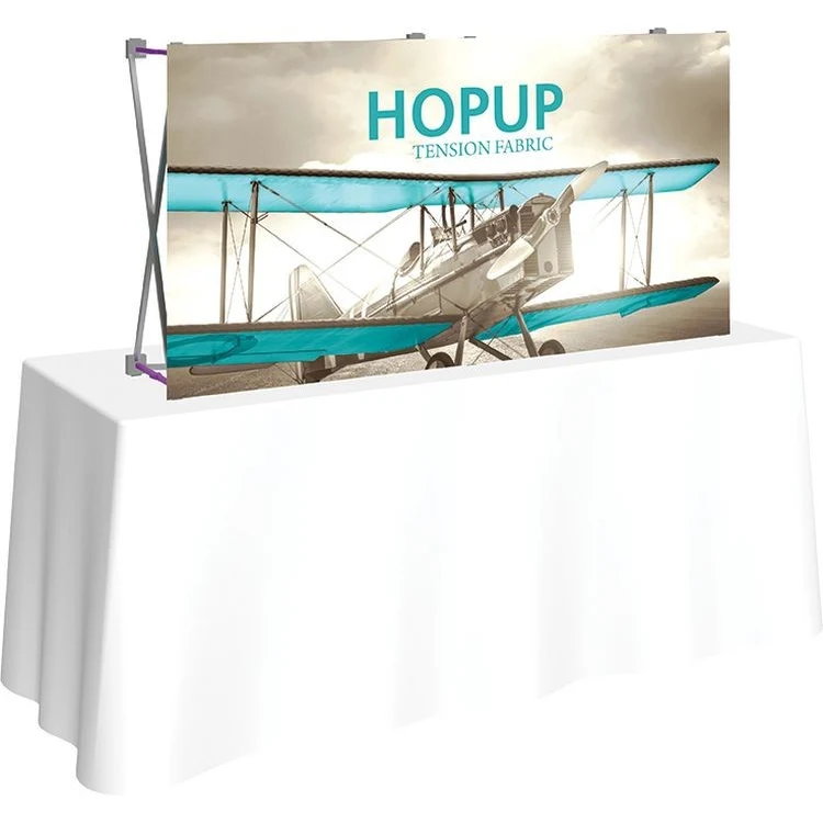 Hopup 5ft Straight Tabletop Display & Front Graphic 1