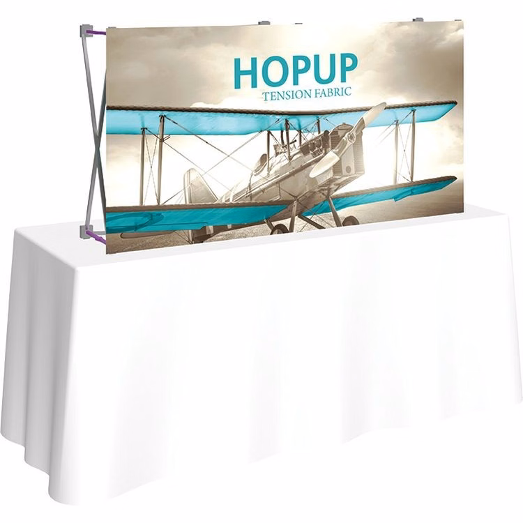 Hopup 5ft Straight Tabletop Display & Front Graphic