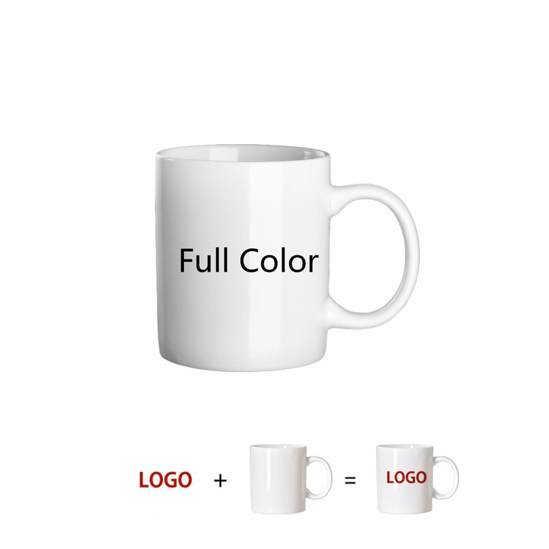 11 OZ Full Color Printed Two Tone Ceramic Coffee Mug
