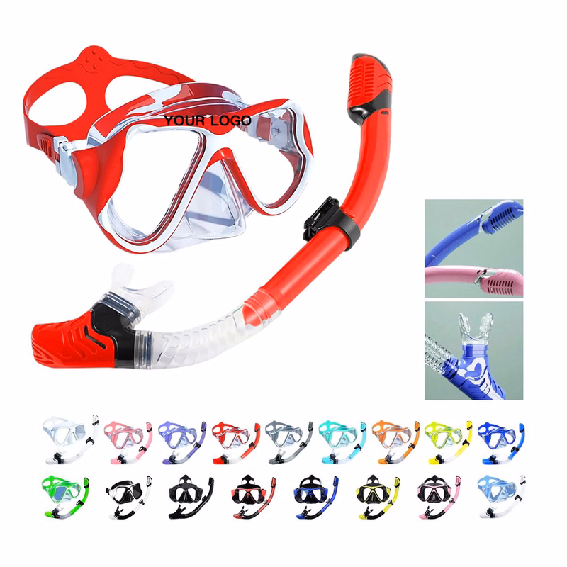 Plastic Snorkel Set with Anti Leak Mask and Purge Valve