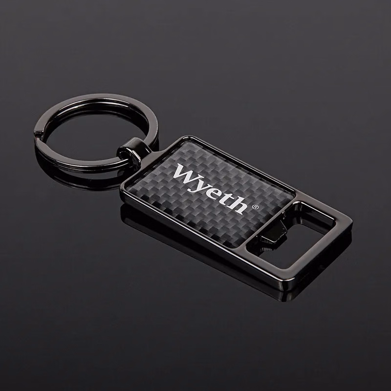 Saugus Key Chain Bottle Opener - Black