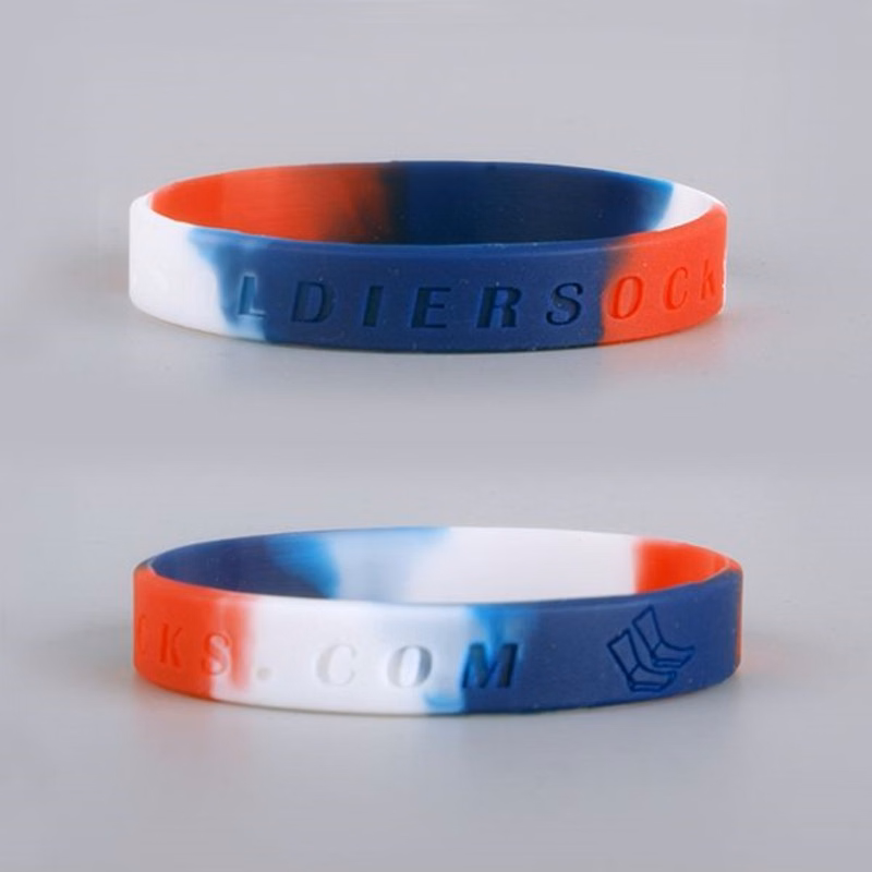 Custom Design Debossed Silicone Bracelet