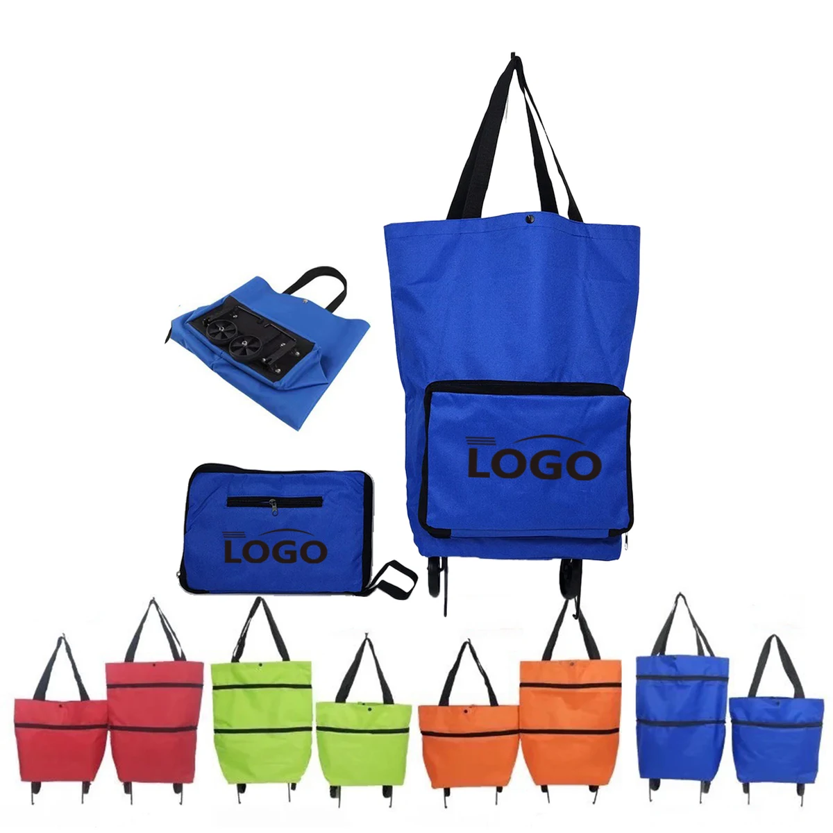 Lightweight Portable Collapsible Bag with Wheels 1