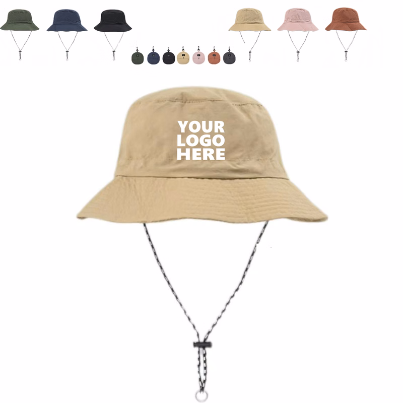 Fisherman's Hat with Drawstring & Stowable Design