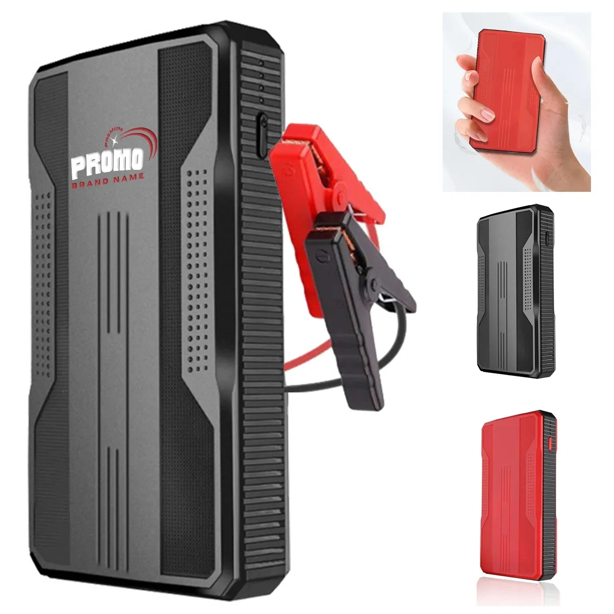Car Jump Starter Jumper Cables Auto Battery Pack Box W/ Led 1