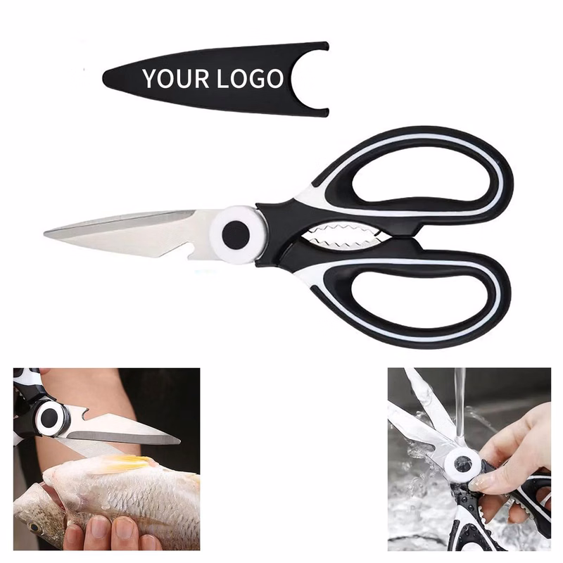 Ergonomic Kitchen Shears for Food Preparation